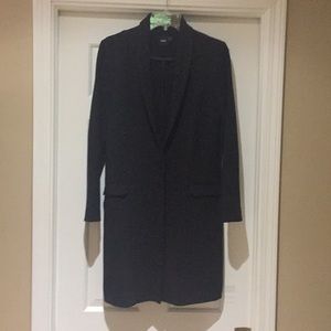 Black longline blazer